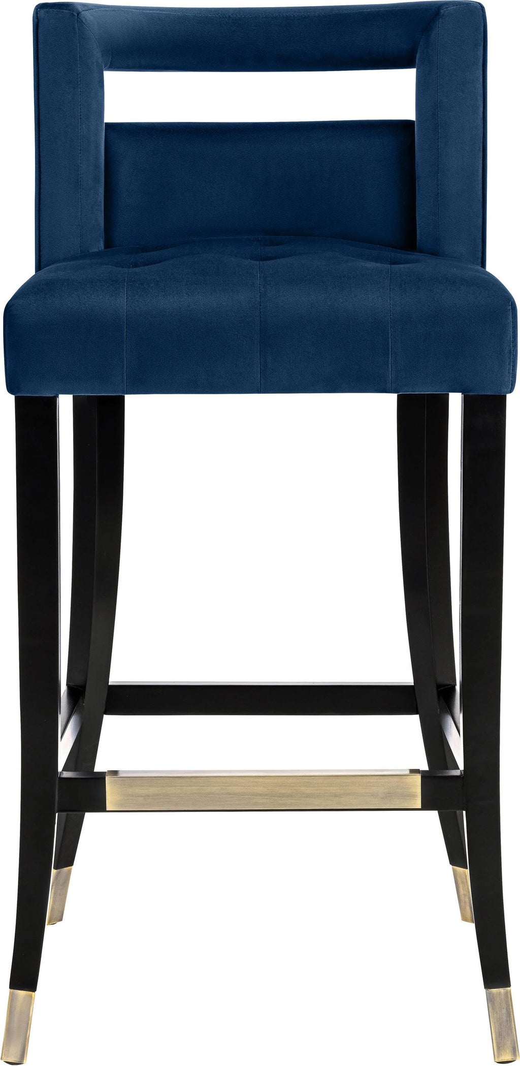 Navy Velvet Stool H8487
