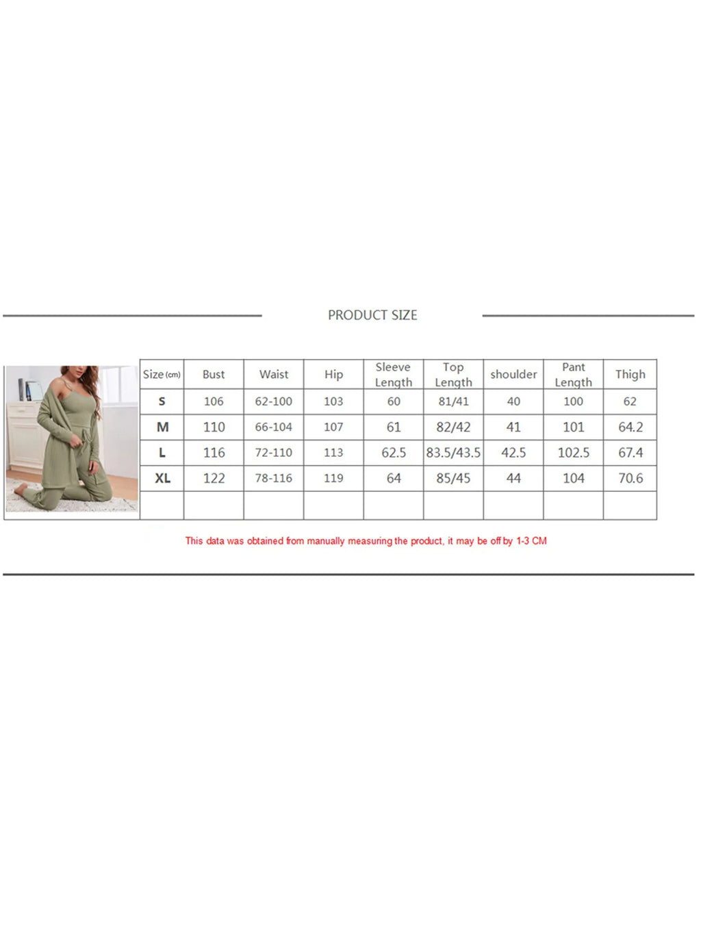 3 Piece Lounge Set Pajama Set Sweatsuits D3283