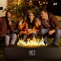 56-inch x 28-inch Outdoor Propane Fire Pit Coffee Table with Concrete Rectangle Base C275517