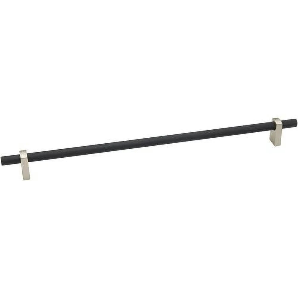24" Center To Center Knurled Bar Appliance Pull Matte Black M397