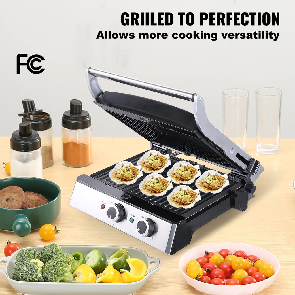 14.5" Commercial Electric Countertop Griddle Grill Z636