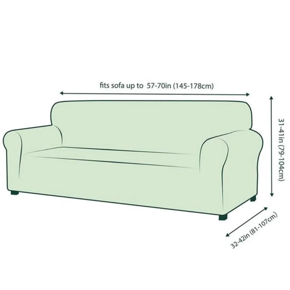 Jacquard Damask Stretch Sofa Cover Loveseat E405