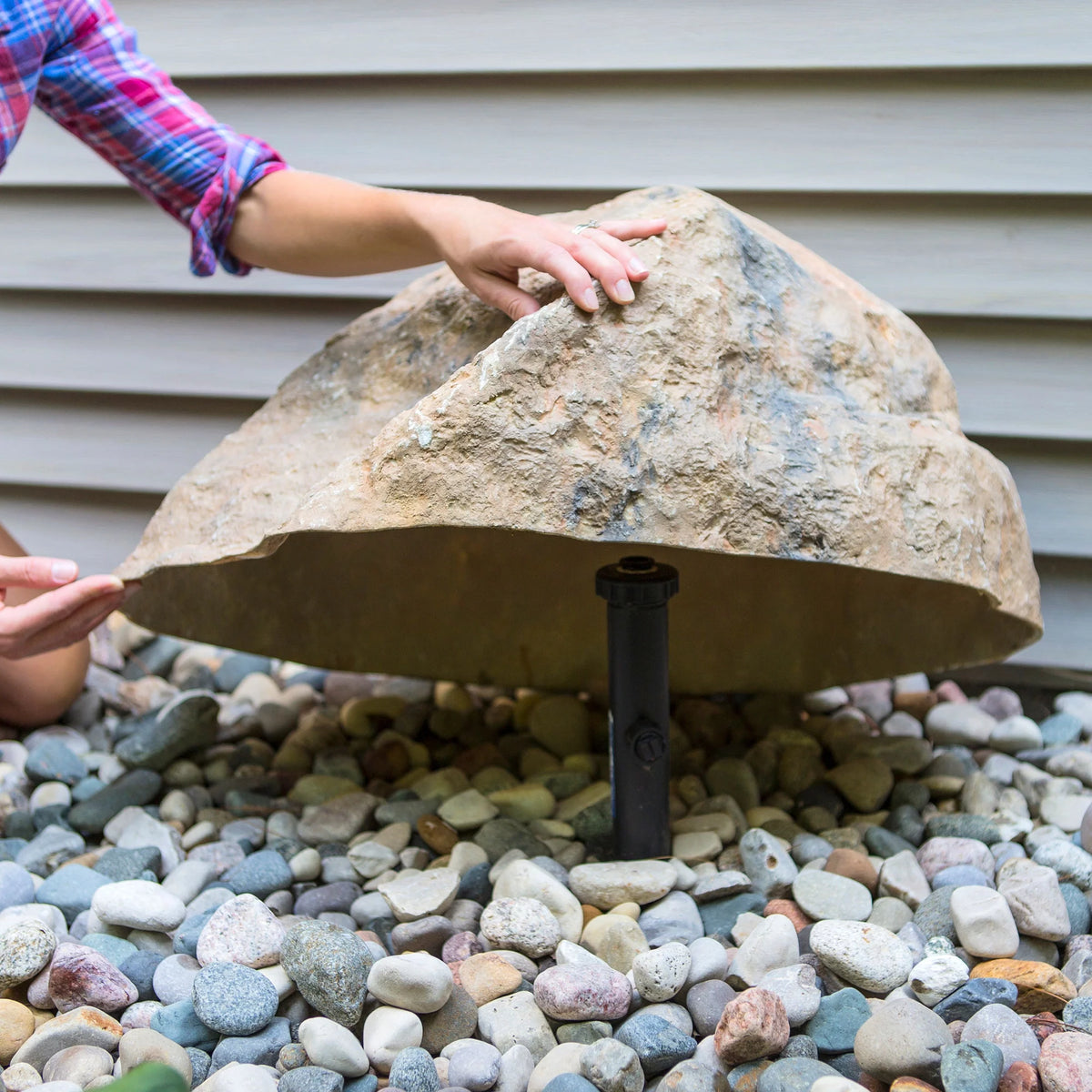 Small Tan Artificial Rock O698203