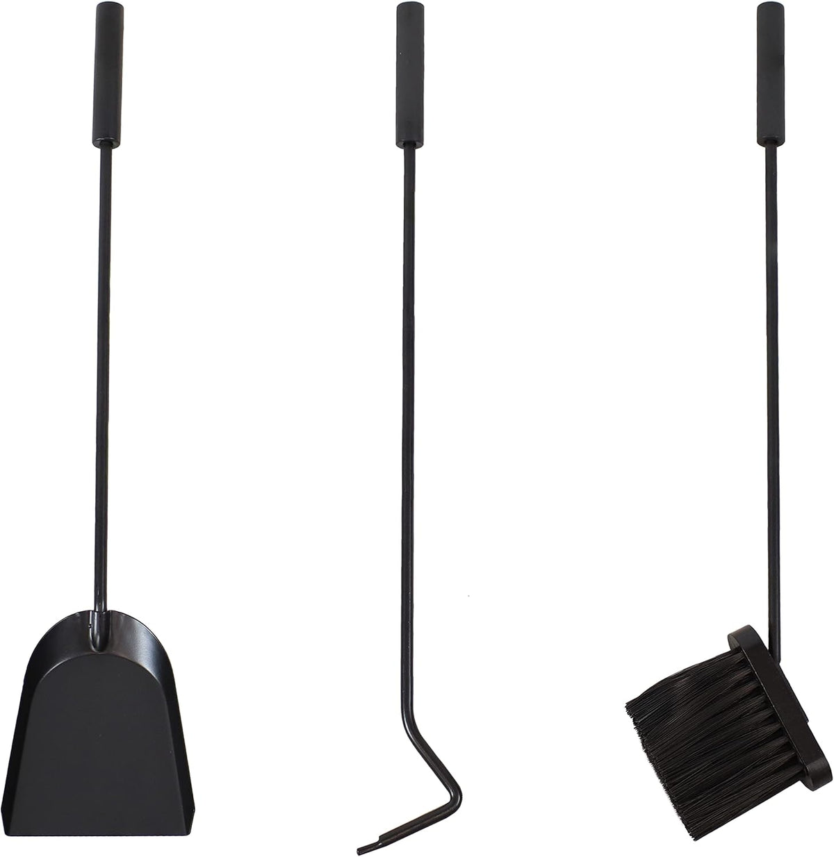 Wrought Iron Firewood Rack with Poker, Shovel and Brush Tools O15091