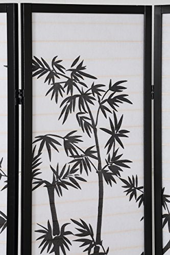 Black 3-Panel Shoji Room Divider Screen O491