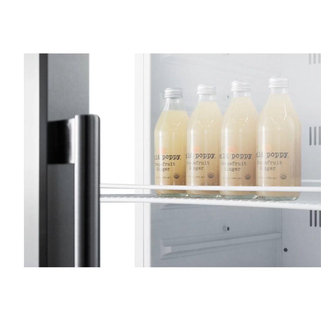 24" Wide 12.6 Cu. Ft. Stainless Steel Merchandiser Refrigerator W12627