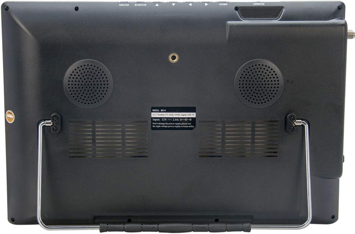 14.1 Portable Widescreen LED TV with HDMI, USB/SD Card Slot, and Remote Control I4657