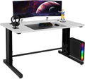 25" X 58" Black Frame Grey Top Computer Desk C736921