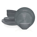 12 Piece Melamine Dinnerware Set E640145