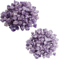 Pack of 2 Natural Amethyst Rough Stone Irregular Raw Crystal Point Loose Gemstone 0.7”-1.5” & 0.5”-1” T977187