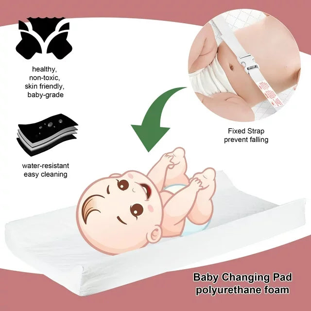 White 3 Drawer Changing Table with Removable Pad Q308022