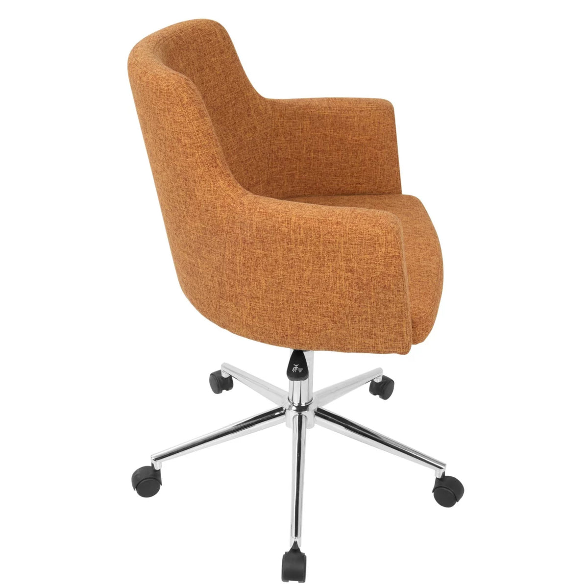 Adjustable Orange Metal Fabric Office Chair O5190