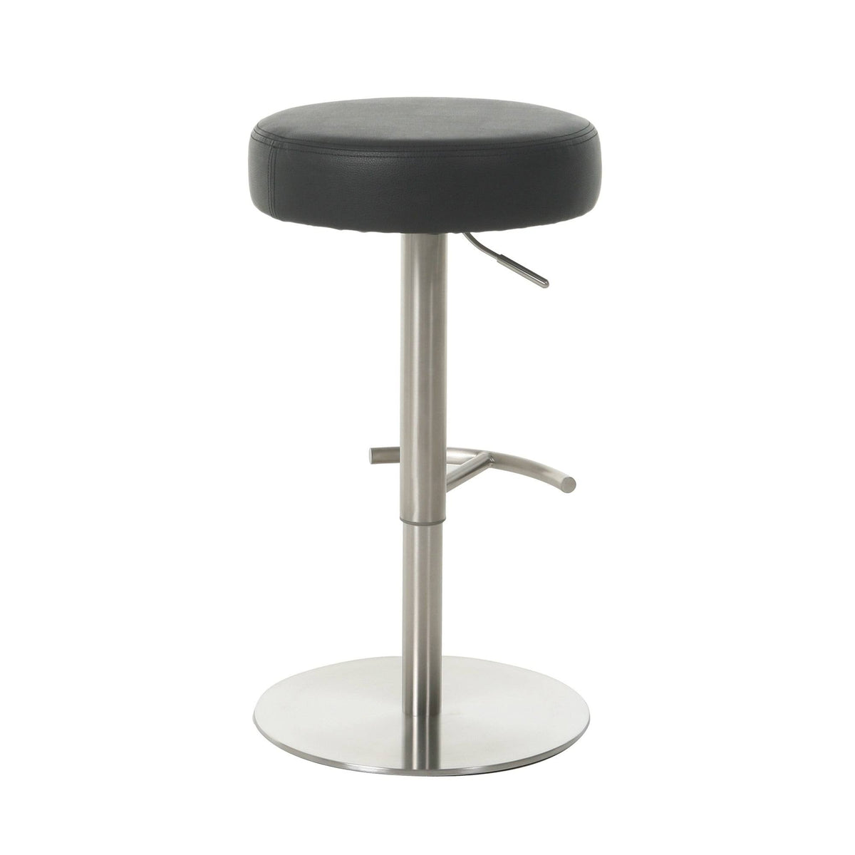 Black PU Hydraulic Barstool H668776