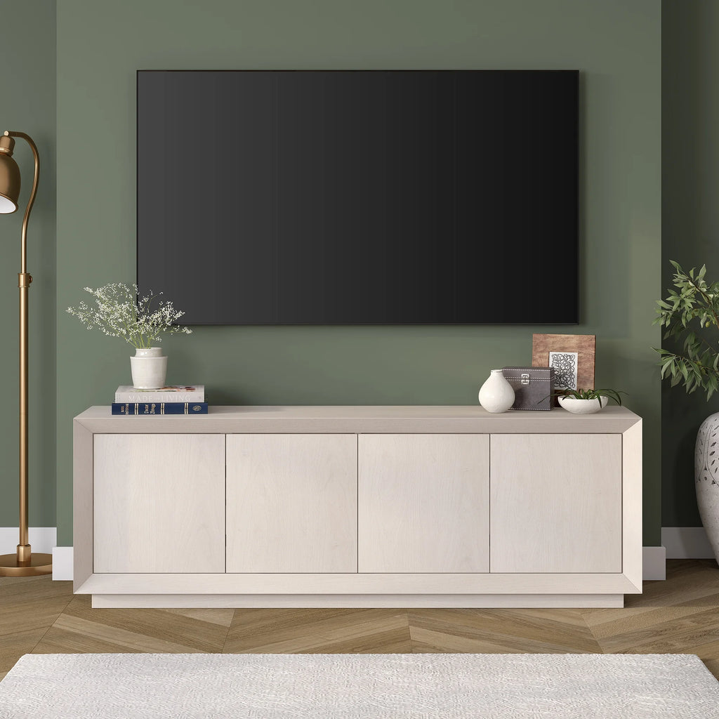White Rectangular TV Stand S5130