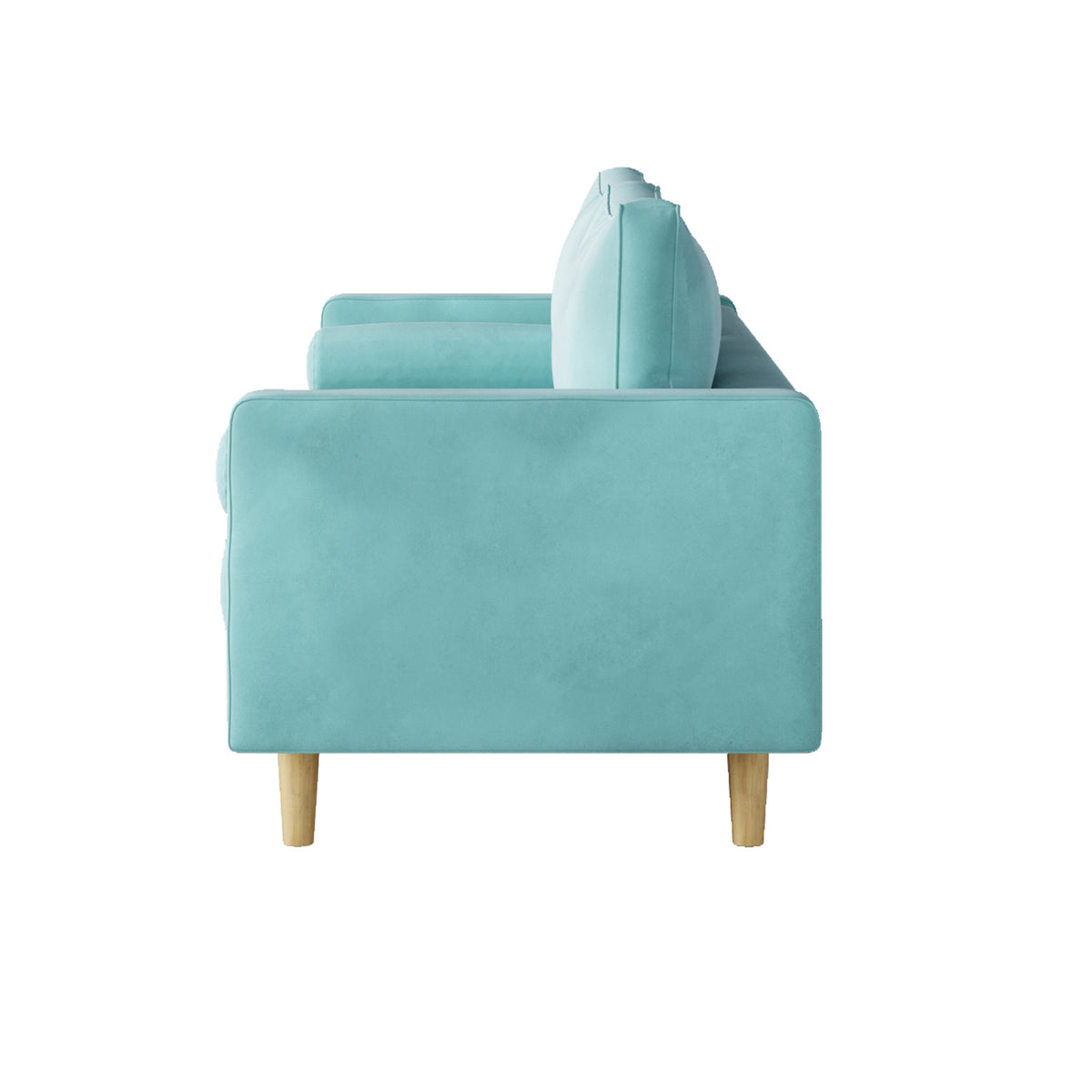 Modern Green Velvet Double Seat Sofa Z6501