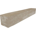 Sandblasted Faux Wood Fireplace Mantel, White Washed R348