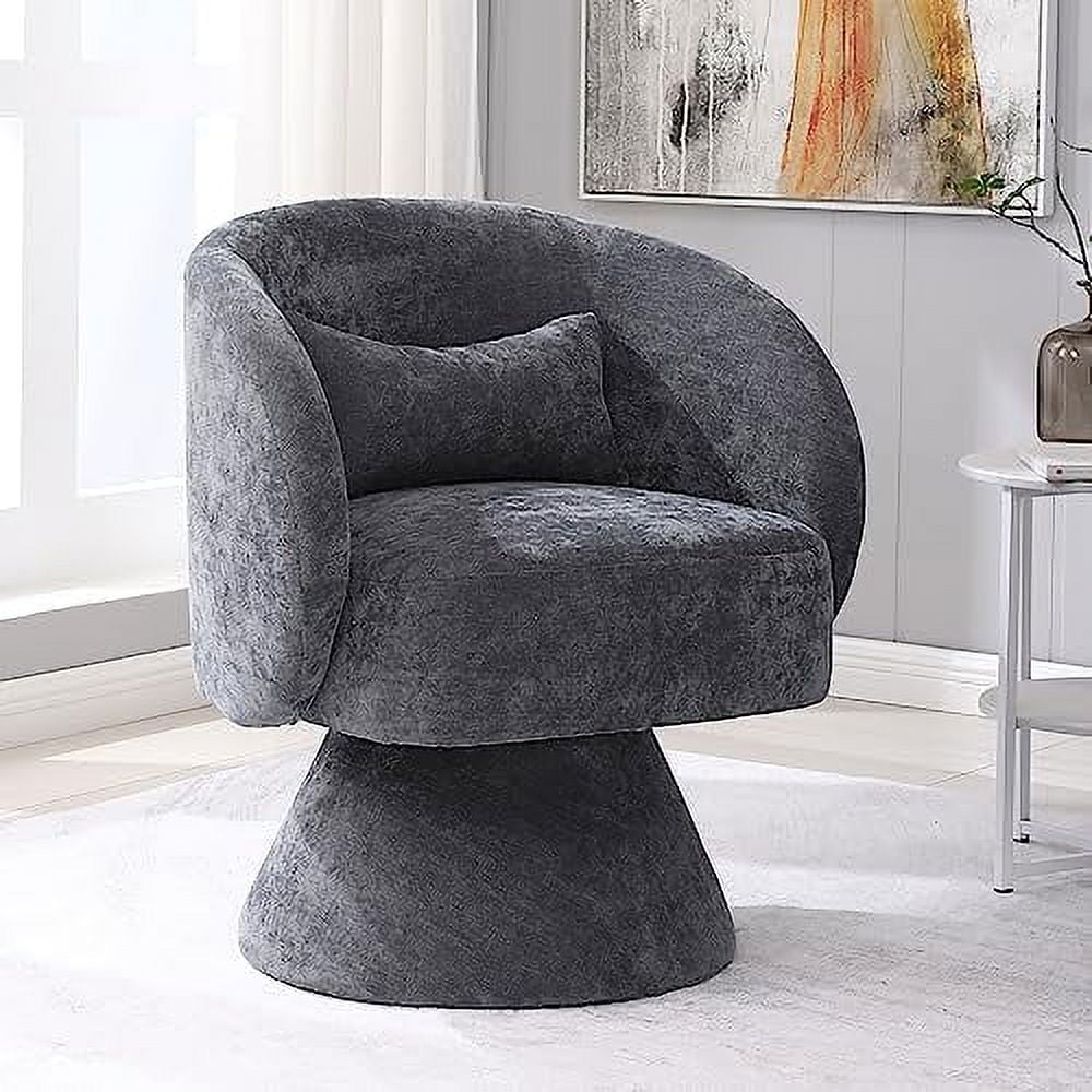Linen Upholstered Swivel Accent Chair Set of 2 R844894