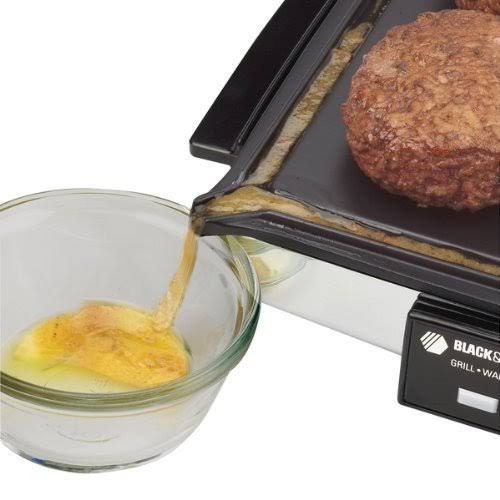 Compact Nonstick 3-in-1 Indoor Grill/Griddler & Waffle Maker with Chrome Housing O551133
