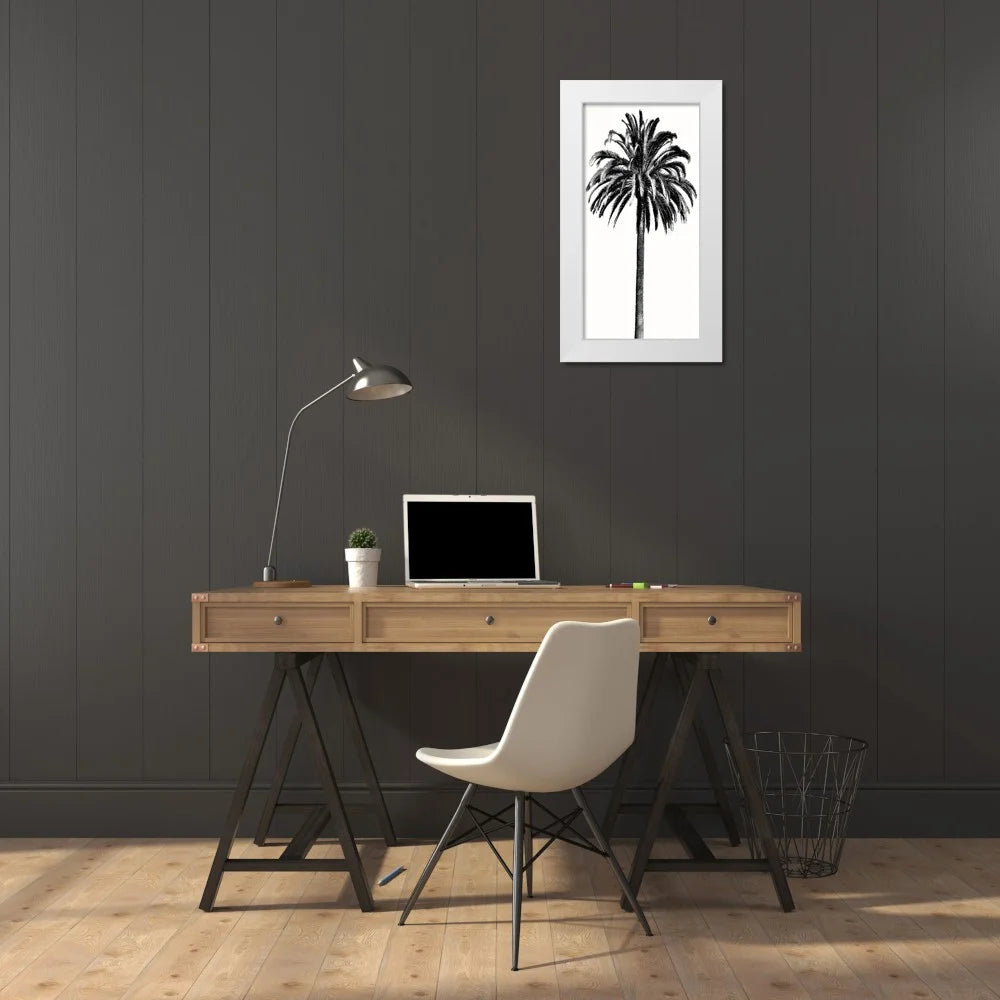 White Modern Wood Framed Museum Art Print H896461