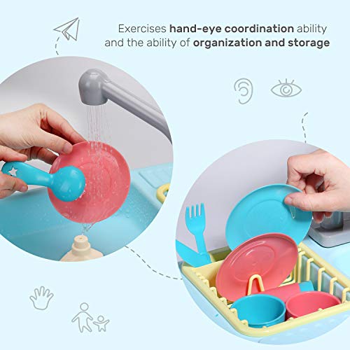 Color Changing Kitchen Sink Toys with Running Water Q94855