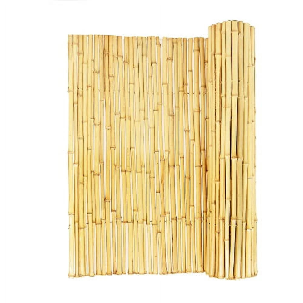 Natural Bamboo Fencing Garden Screen Rolled Fence Panel 3/4 D x 4' H x 8' L A3197