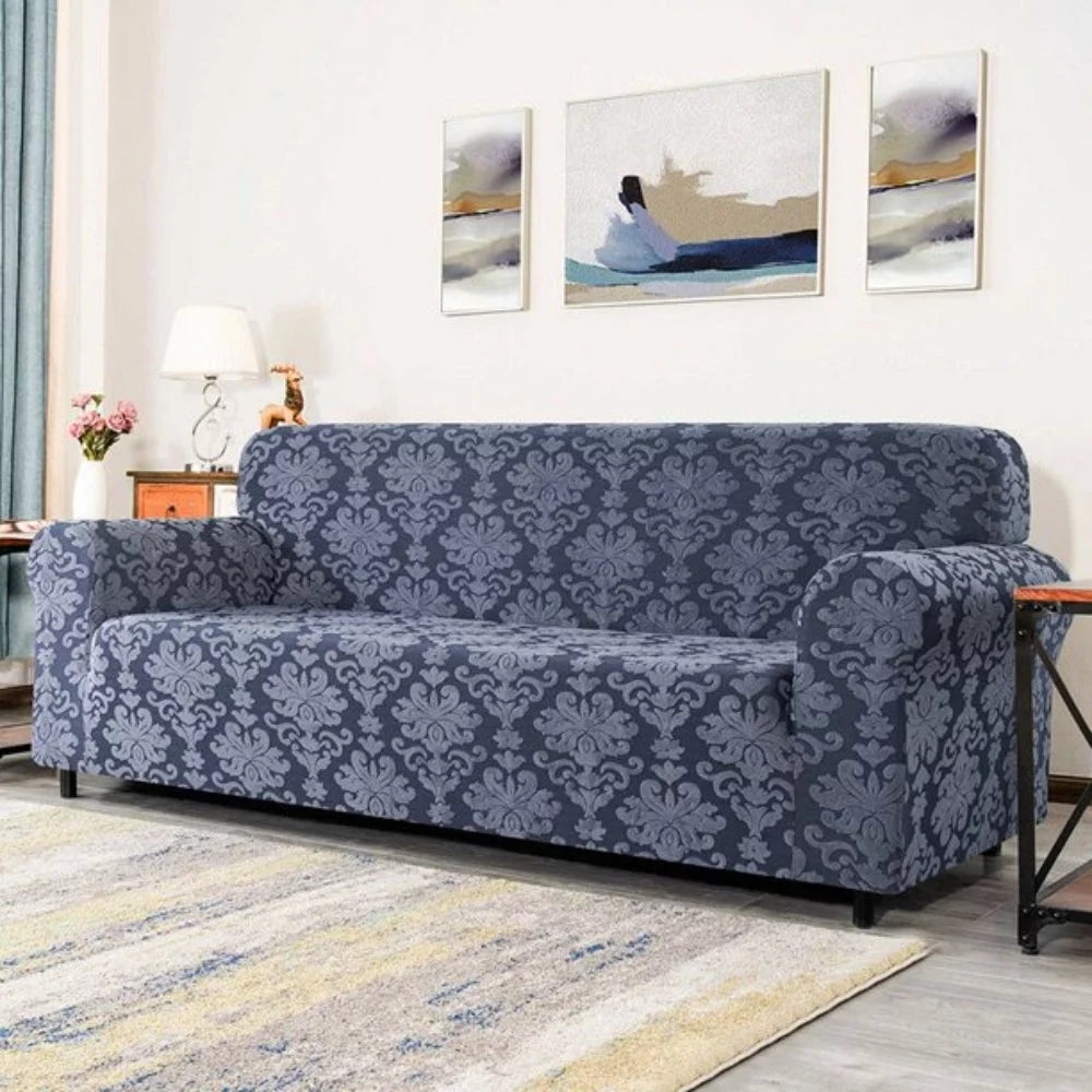 Jacquard Damask Stretch Sofa Cover Loveseat E405