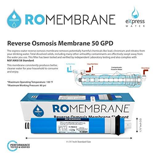 23 Filters with 50 GPD RO Membrane Replacement Filter Set K144405